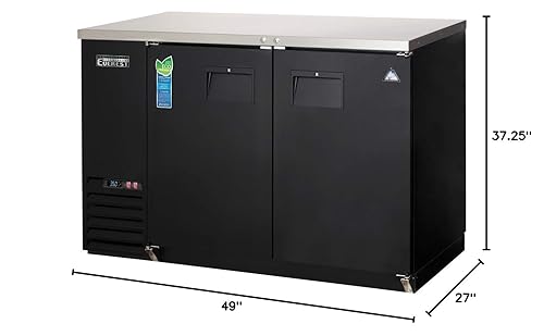 Miniatura 2 de EBB48-24 Gabinete enfriador de barra trasera 2 puertas sólidas, 115v, NSF - 13 pies cúbicos