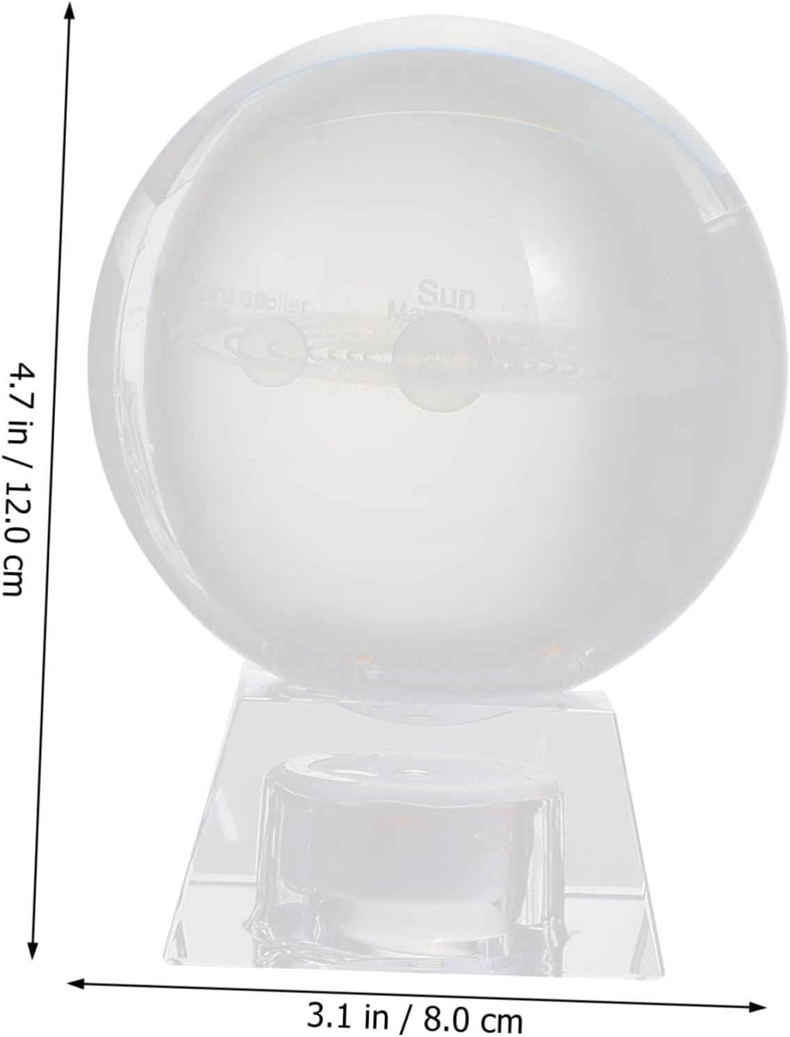 Cristal Ball Decorative Globe Desktop Ornament High-Grade Decorative Accessory