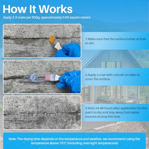 Image of Invisible Waterproof Agent 17.6 Oz, Transparent Waterproof Coating Adhensive Leak Repairing, Water-Based Clear Liquid Water Proof Sealant
