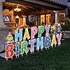 Amazon.com : 16Pcs Happy Birthday Yard Signs with Stakes,Colorful ...