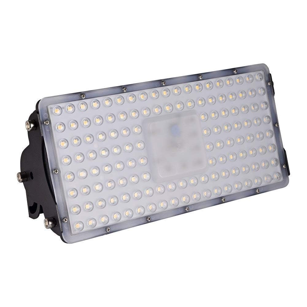 Faretto Da Esterno Assemblato, Faretto A LED IP65 Da Cantiere Da 100 W, Faretto Da Parete, Luce Di Sicurezza For Giardino, Campo Da Golf, Piazza, Parco Giochi