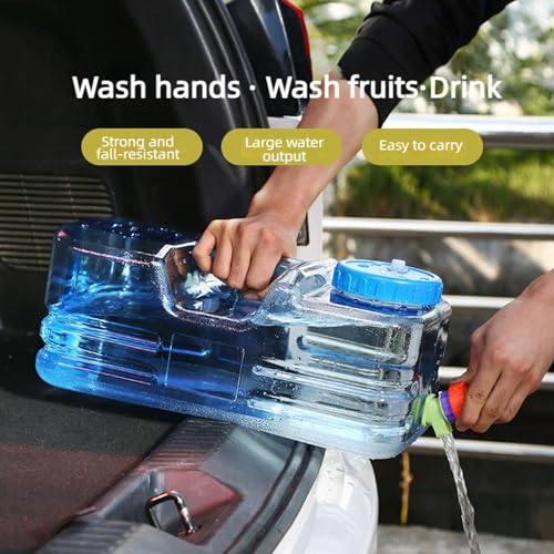 Tragbarer Wasserbehälter mit Zapfhahn für Outdoor-Wandern und Camping