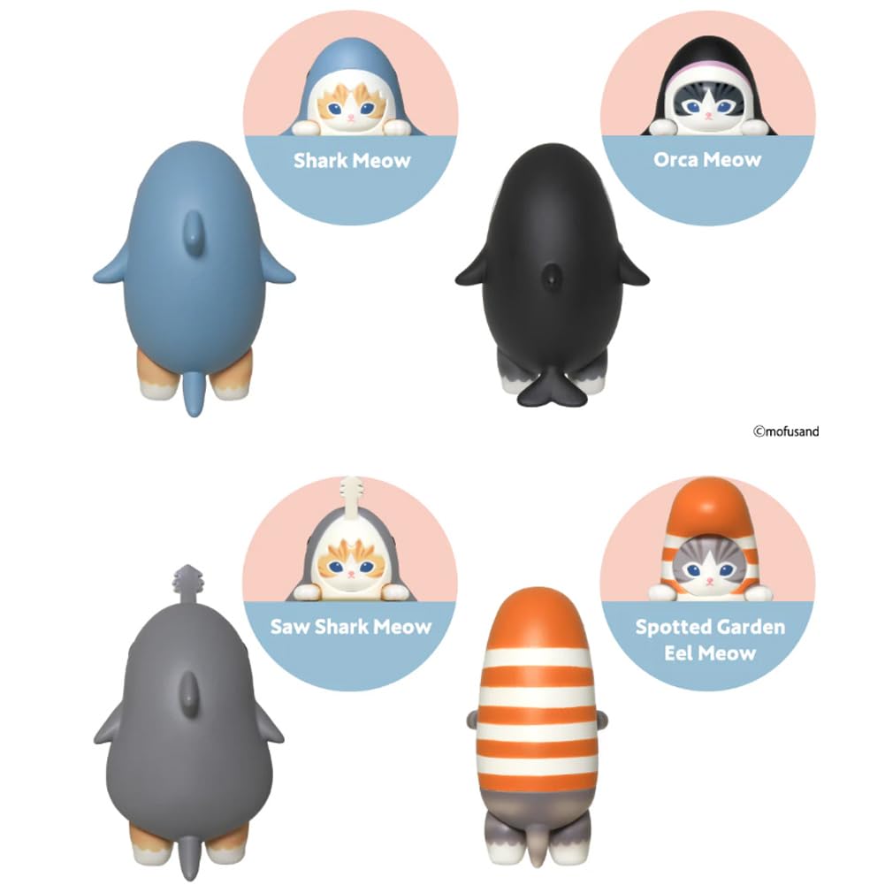 Sonny Angel Mofusand Hippers Decorative Sea Creature Figurines