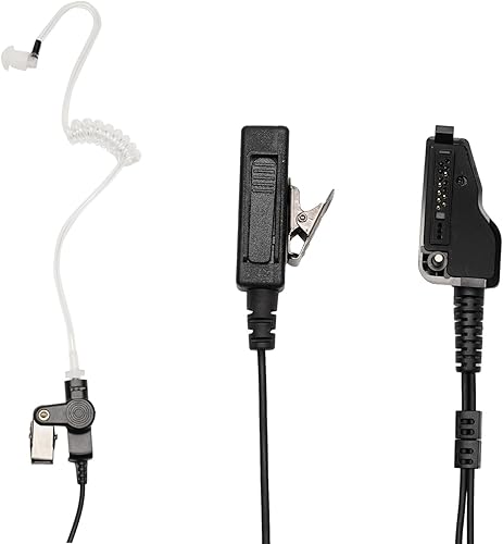 Miniatura 2 de Auriculares con micrófono PTT compatibles con Kenwood NX-200 NX-210 NX-3300 TK-3180 NX5200 TK-5210 NX-5300-K2 NX-300 P25 K2 Walkie Talkie Radio