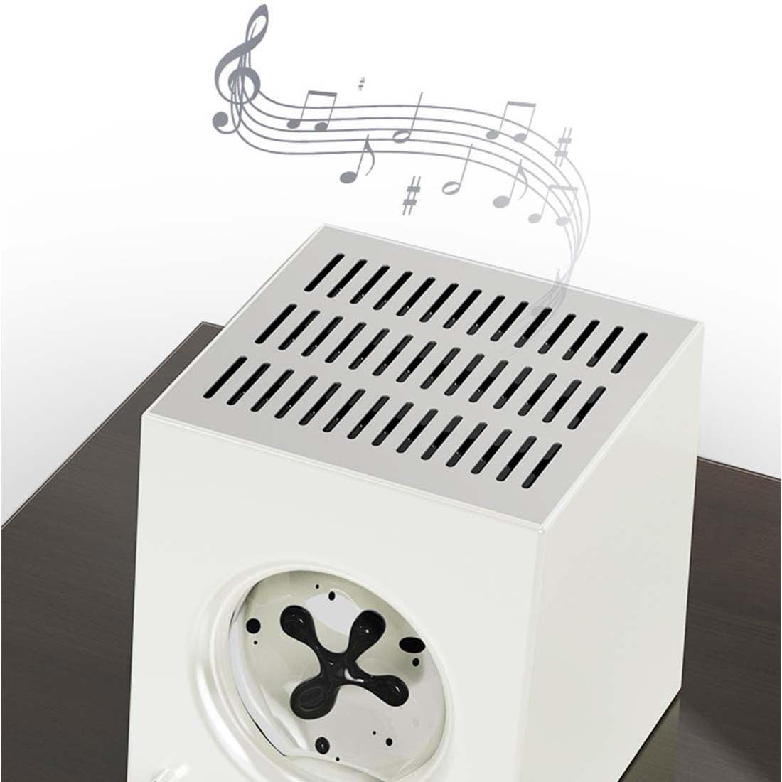 Głośnik Bluetooth z wizualizacją muzyki, magnetyczna lampa rytmiczna do gier, komputera, telewizora i imprez, dynamiczne oświetlenie reagujące na dźwięk, biały