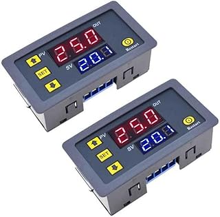 2PCS 12V 24V 220V delay Timer Infinite Cycle delay Dual Digital Display time Relay Module Multifunctional (24V)