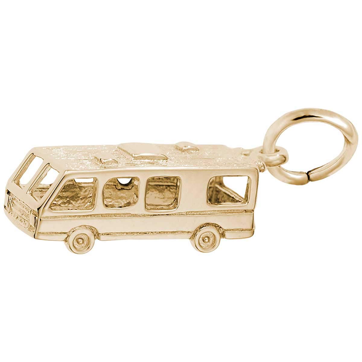 Rembrandt Charms Motorhome Charm, Gold Plated Silver