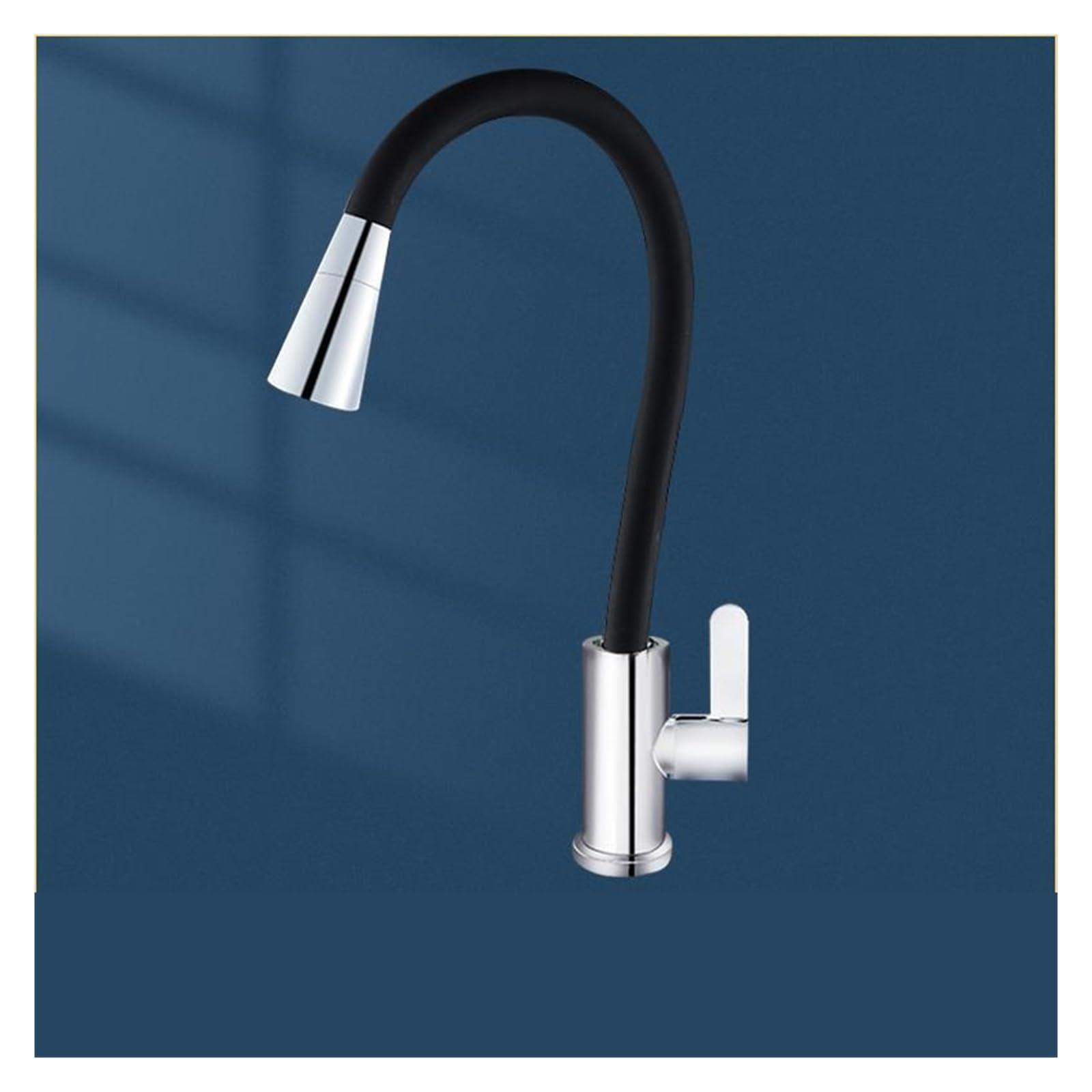 Robinet de cuisine eau chaude froide pour moderniser votre évier avec style noir et chrome inox