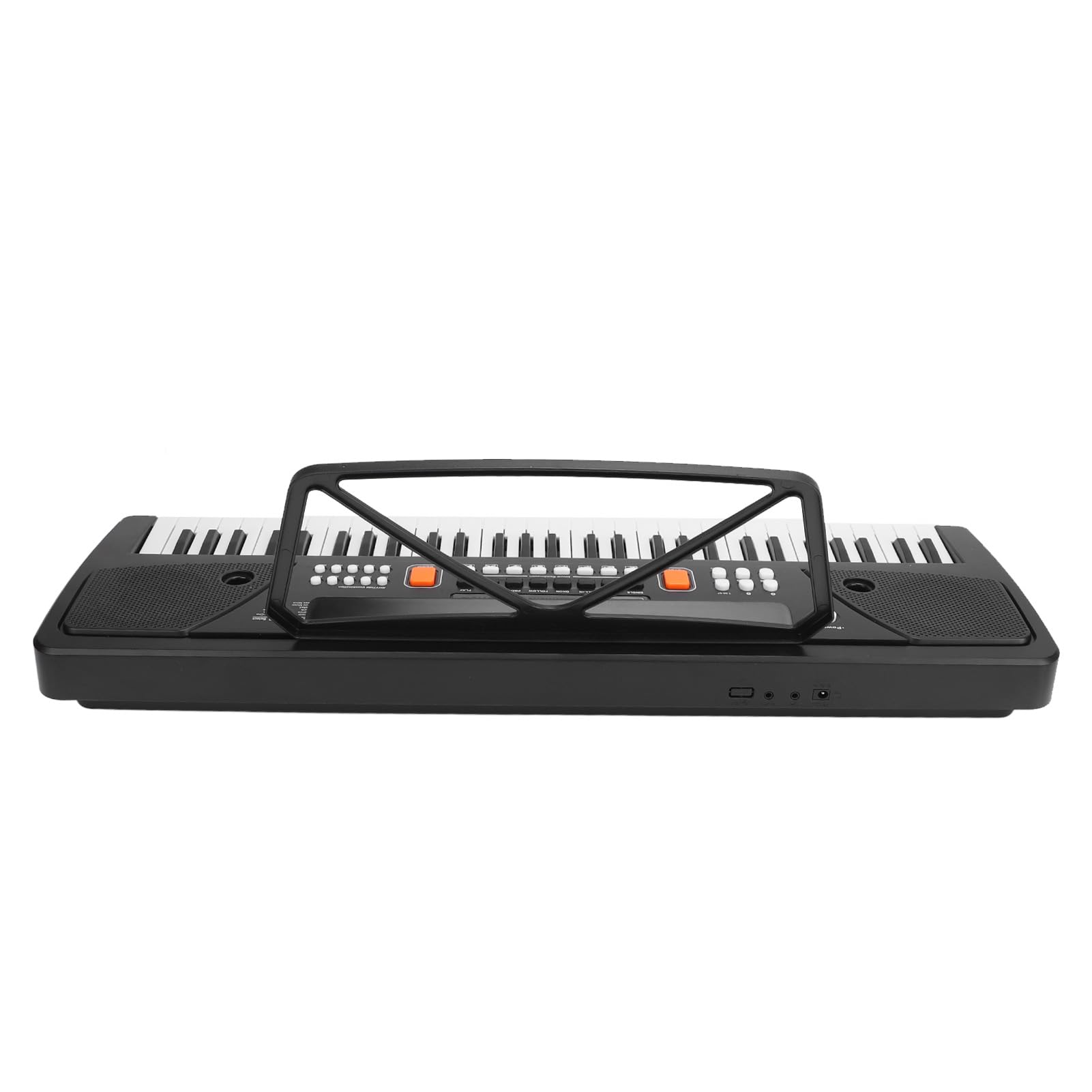 Talento Musicale per Pianoforte Elettronico Ricaricabile a 61 Tasti con 16 Toni per Bambini Giocattolo Educativo per Tastiera Elettronica Multifunzione Nero Bianco