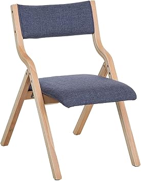 Dining Chair, Wooden Cover, Washable, Folding Chair, Natural Wood, Kitchen Chair, Folding Chair, Nursing Chair, Housewares Wood Folding Chair Stool Wooden Kitchen Chairs Armless Dining Room Chairs Single for Adults Heavy Duty Padded Seat for Home, Dining, Of