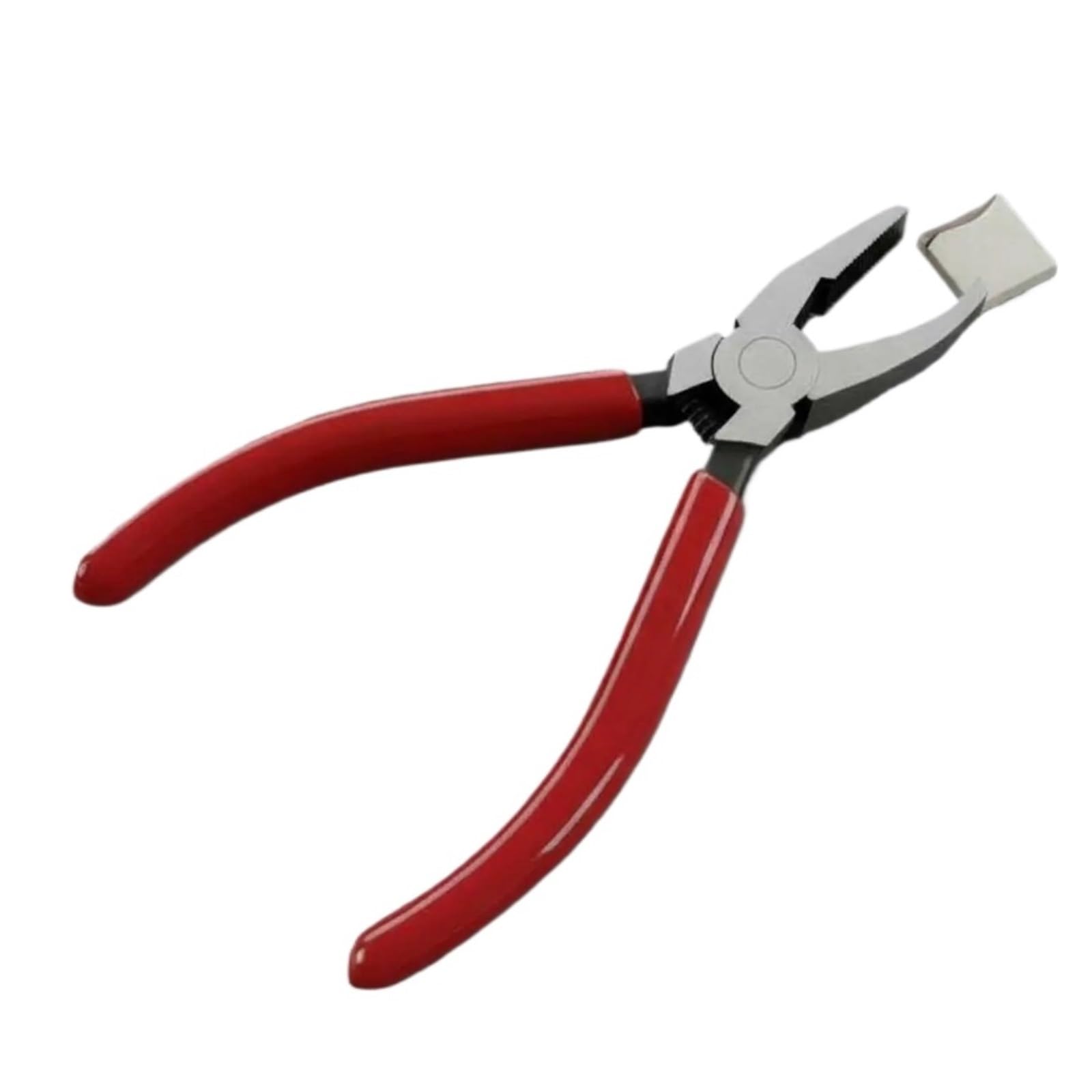 Aurvix 6-Inch Curved Pliers Glass-Cutting Pliers Wheeled Glass Cutter Pliers Wear Resistant Tessellated Cutting Tool Flat Jaw Tile Nippers Effort Saving For Diy Hobbyists(6-Inch Curved Pliers)