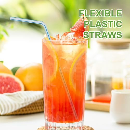 Pitillos desechables flexibles de plástico 50 unidades miniatura 6