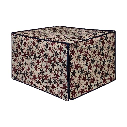 Image of DREAM KING Stylish Design & Printed Microwave Oven Cover Full Closure |waterproof & Dustproof Oven Cover Suitable for All Models - Multicolour SA04