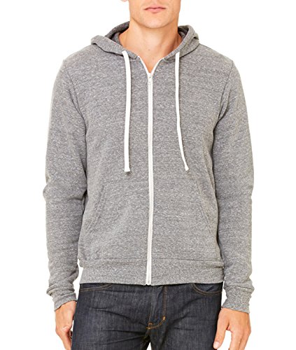 Canvas 3909 Bella Unisex Tri-blend Full-Zip Hoodie2