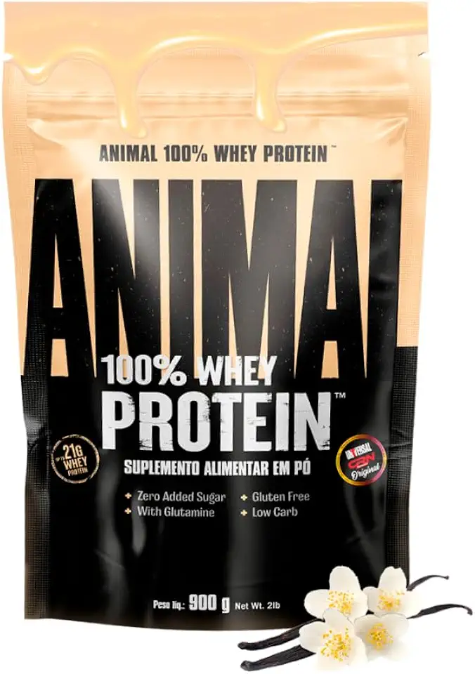 Whey Protein Animal 100% Whey 900g - Universal Nutrition (Baunilha)