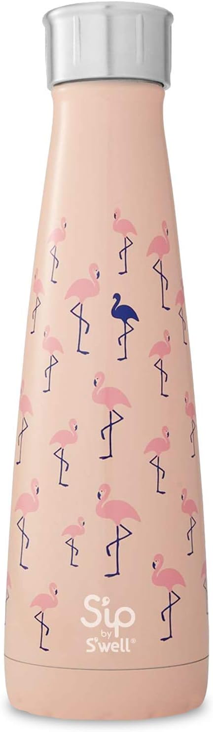 S'ip by S'well 20015-B18-05765 Pink Flamingo 15oz Water Bottle