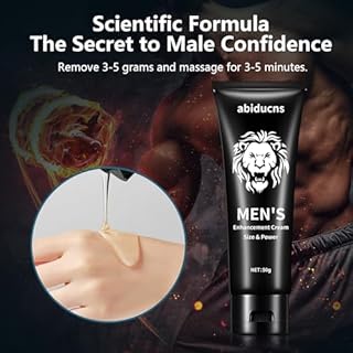 abiducns Crema per l'ingrandimento maschile, Crema per migliorare maschile, Più lungo, più forte,50g