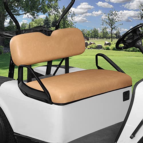 10L0L Front Seat Assembly Kit For Ezgo Txt 1994-2013 Golf Cart, Factory Style Seat Cushions & Seat Back, Tan #TOP5