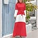 Austrian Flag Long Dress Women's Dress Summer Sun Sunshine Beach Skirt L