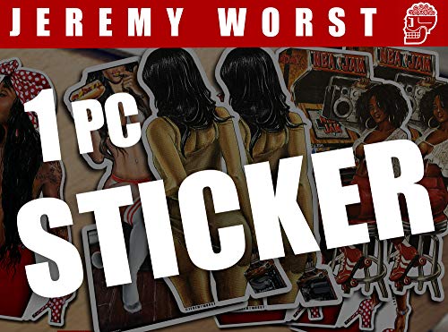 Jeremy Worst 4 inch Sticker" Star Wars Sticker Art R2D2 Princess Leia Costume Pinup Gifts Jedi Lord Darth Vader Help me Obi One stuff things toys collectibles (Death Trooper)