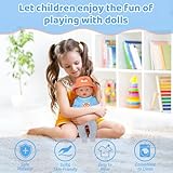 5 Pcs Baby Dolls Clothes for 14-18 Inch Doll, Baby Doll Accessories for 35-45cm Dolls, Sweet Dolls Clothes with Fox Hoodie Grey Trousers Fox Beret Hanger Socks, Fox Doll Clothing Gift for Girls Boys - Image 7