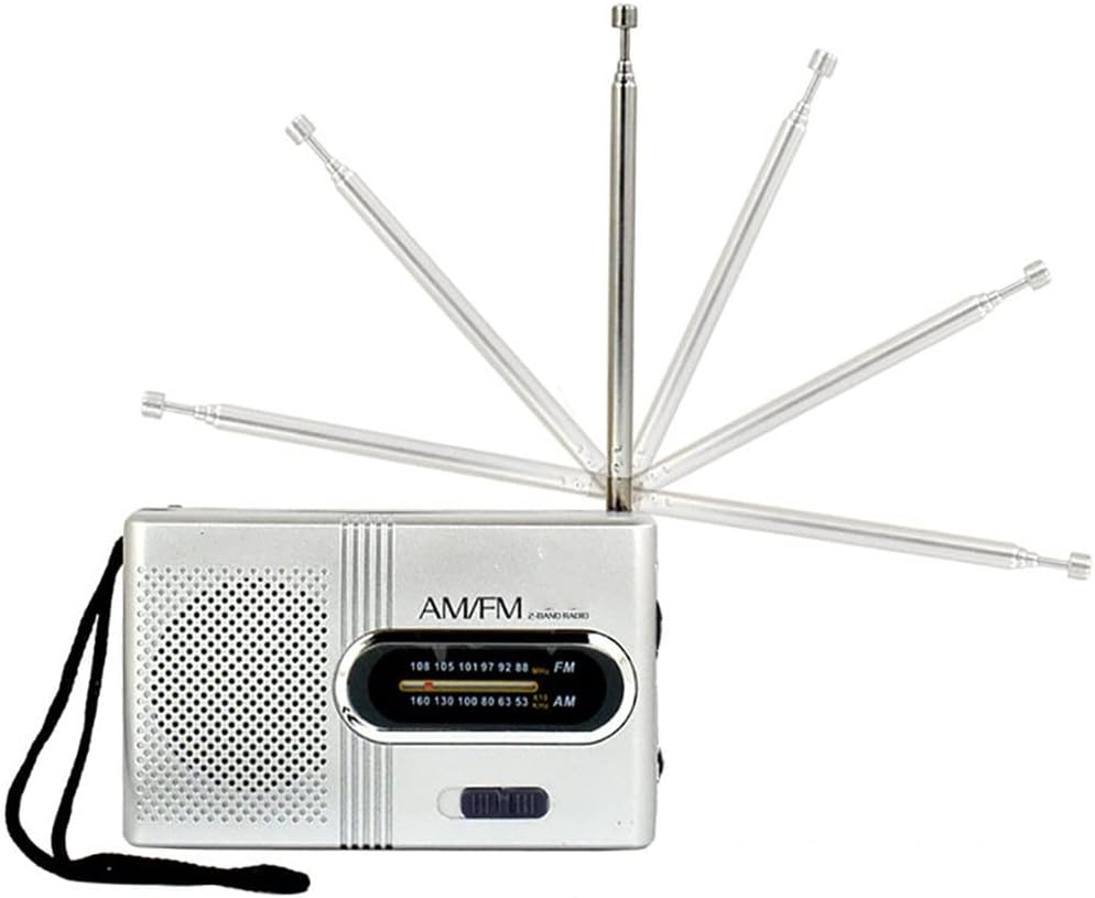 Portable Mini Radio Band Music Player Speaker Telescopic Antenna Outdoor Stereo