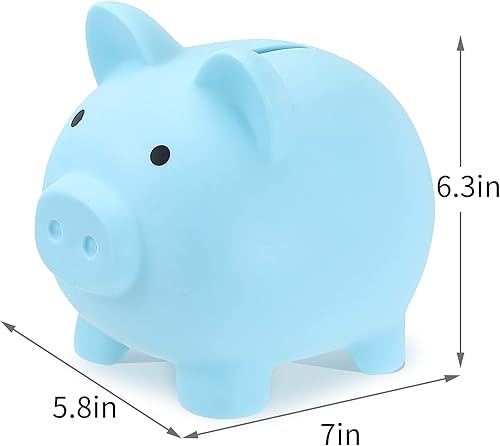 Miniatura 9 de 2 alcancías grandes alcancías para niños y niñas banco de dinero de plástico irrompible bonita caja de dinero de cerdo regalos prácticos para