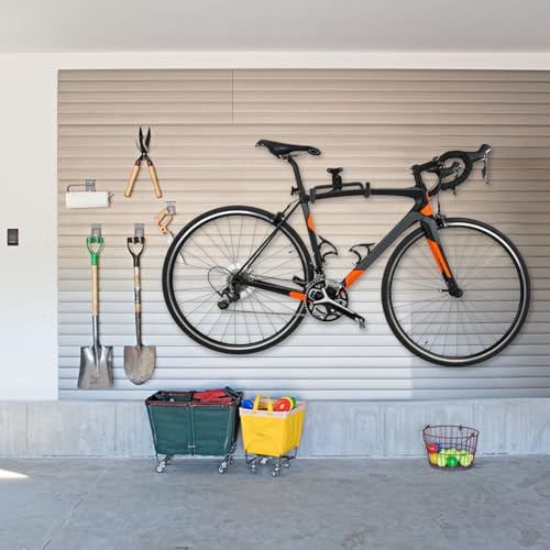 Support mural vélo réglable pour gagner de la place en garage