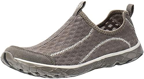 ALEADER Men's Mesh Slip On Aqua Water Shoes Walking Sneakers Overcast Gray 11 D(M) US