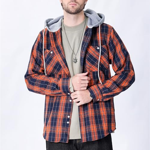 Chaqueta con Capucha de Hombre Talla XX-Large Naranja miniatura 3