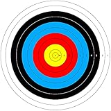 BICASTER Archery Targets Faces - 30 Pack + 4 Target Pins (60cm(10 Ring))
