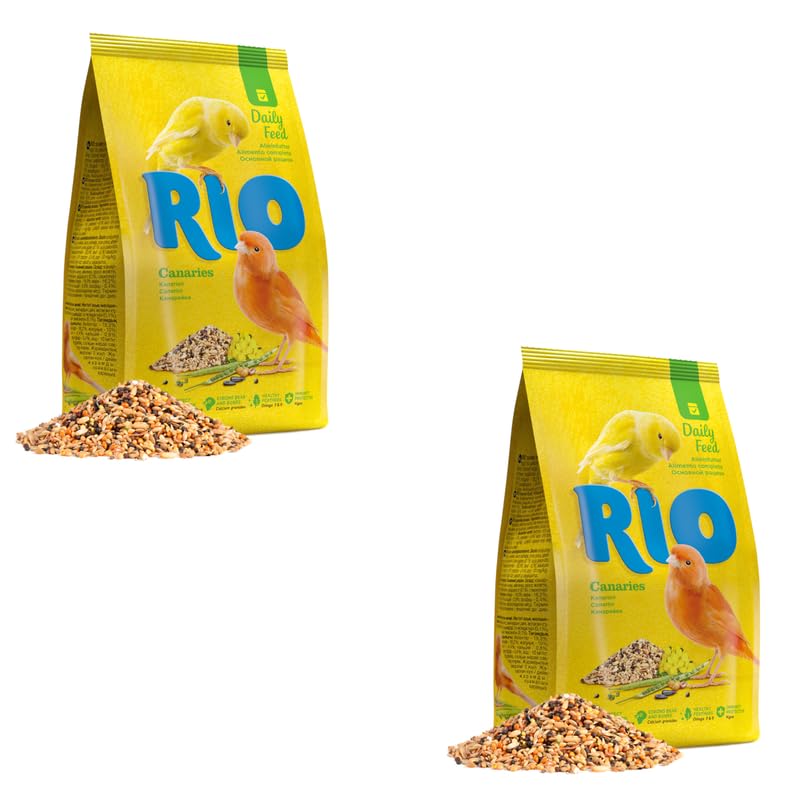 RIO Complete Canary Food | Twin Pack | 2 x 500g | Specially Formulated Seed and Cereal Blend for Canaries | Nutrient Supply
