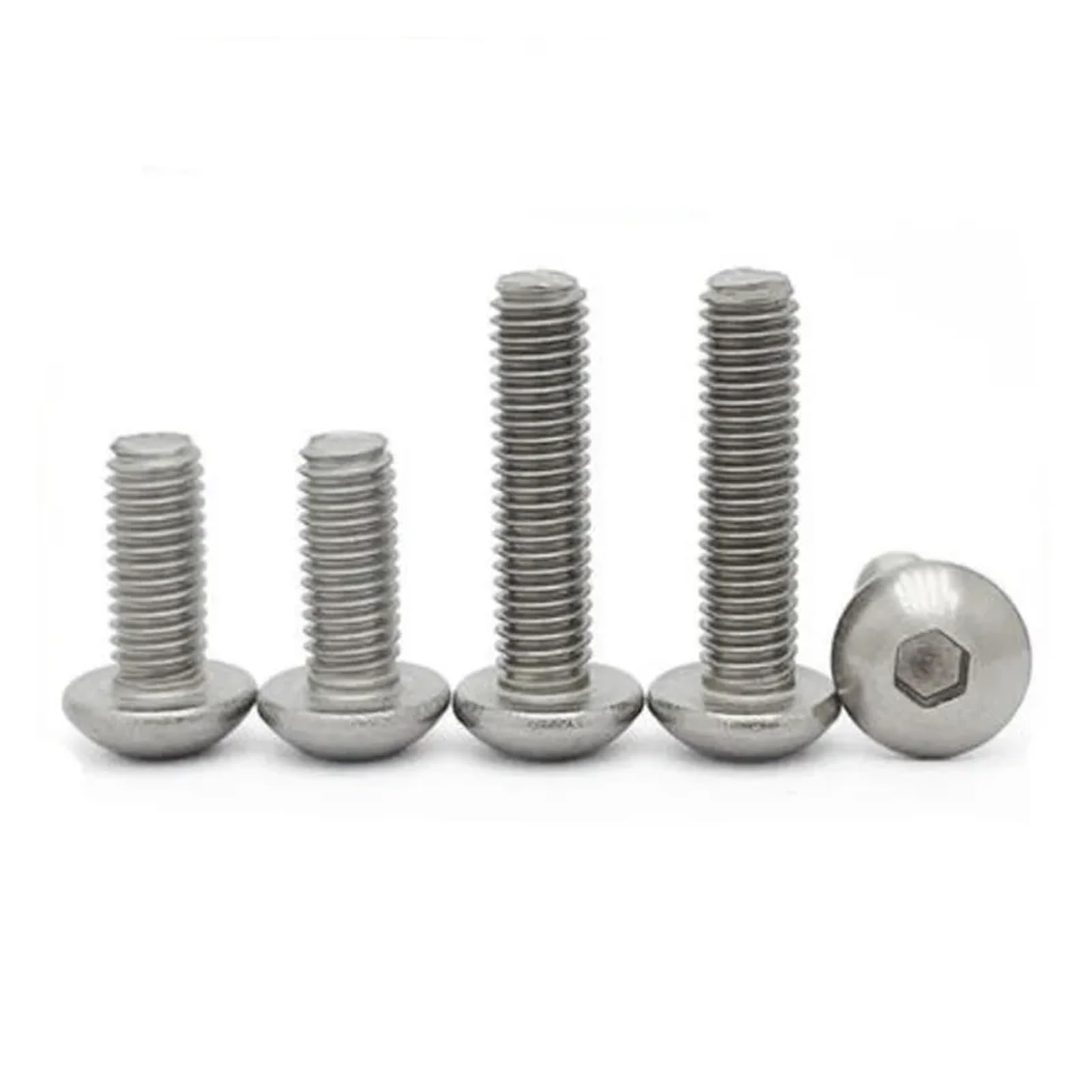DAGROD SeroNi 5-10pc/lot TA2 GR2 M2 M2.5 M3 M4 M5 M6 Pure Hex Socket Titanium Button Head Screw Bolts(8mm,M4 10pcs)