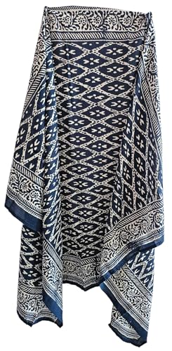 Hand Block Print rajesthani Sarong, Women Bikini Cover Pareo Hand Dyed Scarves Indian Hand Block Print Scarves,Stole Cotton Scarves Size 44x72 Inch ss011