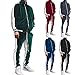 Produktbild Herren Trainingsanzug Sportanzug , Männer Jogginganzug Fitness Streetwear Tracksuit Jogginghose Hoodie-Sporthose Sportkleidung Jogging , Men Mode Goldener Samt Sport Jacke Anzug Hoodie und Hose 2 Set