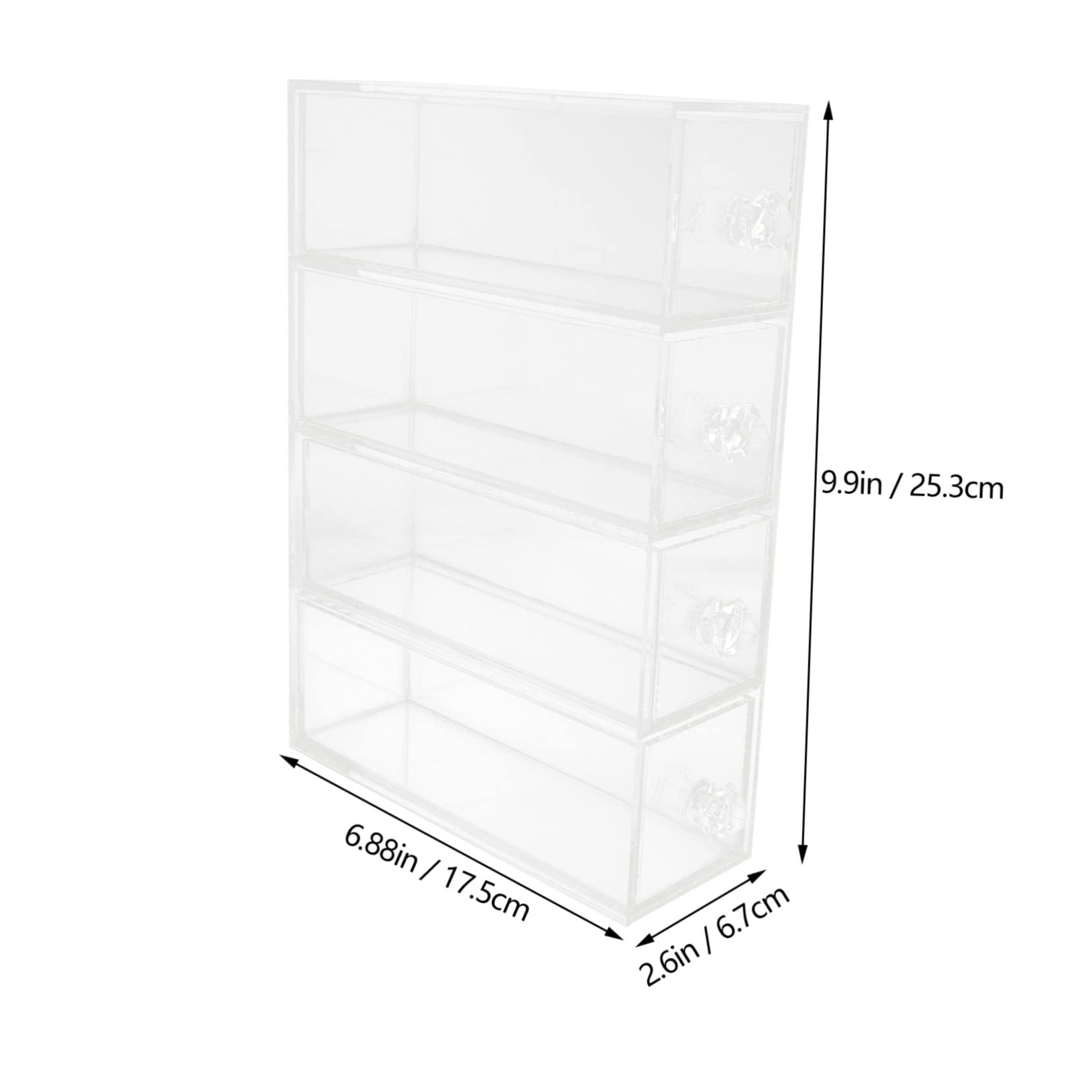 Organisateur en Acrylique Transparent à Tiroirs pour Bijoux et Cosmétiques