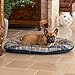 Ferplast Hundebett Hundekissen Katzenkissen Hundesofa für mittelgroße Hunde, 85 x 55 x 15 cm Waschbar, Blau