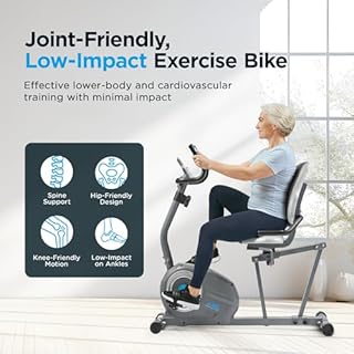 JLL Exercise Bike for Home Use, Magnetic Recumbent Exercise Bike for Seniors, Smart Bluetooth Compatible with Exclusive SunnyFit App, Indoor Stationary Bike with LCD Display