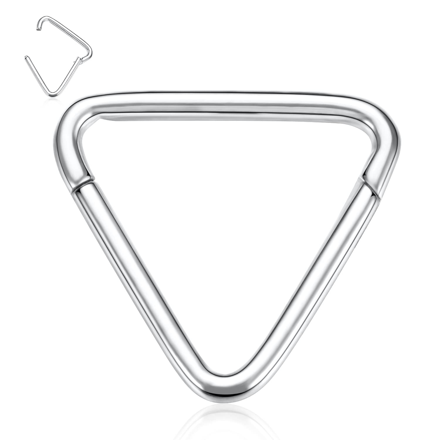 hengkaixuan Teardrop Daith Earrings Septum Jewellery Nose Hoop Ring Surgical Steel Daith Rook Tragus Piercing Jewellery Septum Clicker Ring Small Hoop Earring — view 26