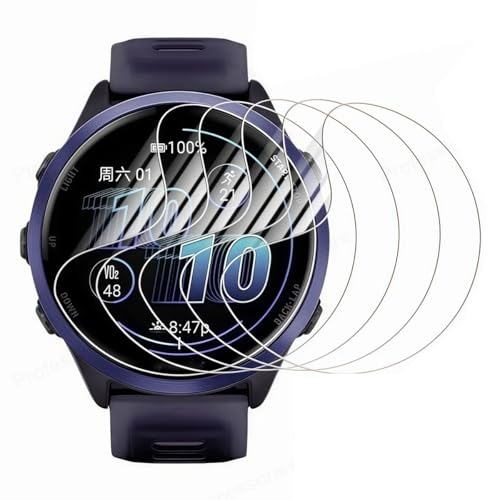 Film hydrogel Garmin Forerunner 570 - Lot de 8 protections d'écran TPU souple ultra fin