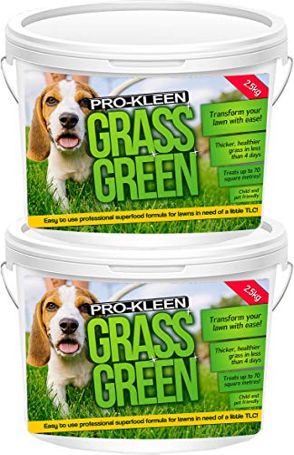 ProKleen Grass Green Lawn Fertiliser 5KG - Professional for Thick Green Grass - NPK Granular Fertiliser - Lasts up to 3 months - Used by Professionals