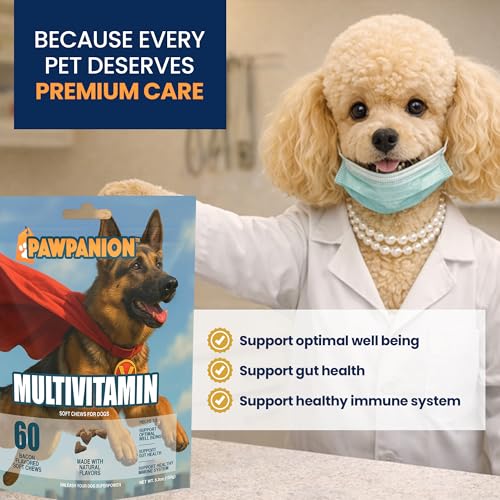 Image of Dog Multivitamin Soft Chews with Probiotics, 60 Count | Vitamins, minerals and omega fatty acids support daily nutrition, immunity, joints, digestion, skin and coat.