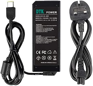 DTK 20V 4.5A 90W Laptop Charger for LENOVO Thinkpad IdeaPad Notebook Computer PC Power Cord Supply Lead AC Adapter adp-90xd Y40 Yoga Essential Chromebook Flex series Connector:11.0 x 5.0mm