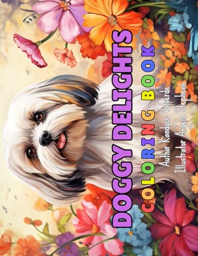 Doggy Delights Coloring Book: Popular Dog Breeds