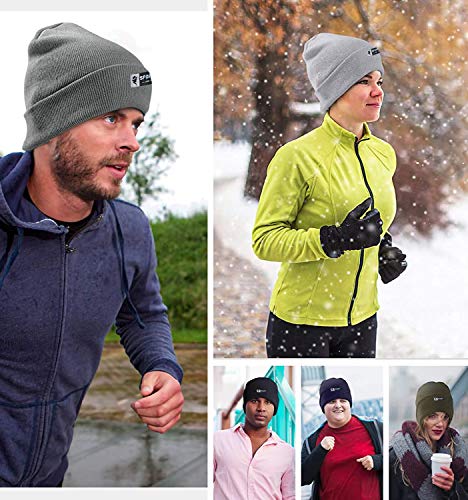 Touca Gorro Estilo Beanie Estilosa Frio Prática de Esportes Chapelaria Vintage – Cinza