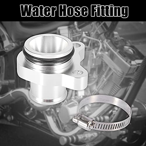 X AUTOHAUX Car Water Hose Fitting Replacement Set Silver Tone 11537541992 11537544638 for BMW 325i 335i 525i 528i 335xi
