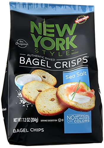 New York Style Bagel Crisps, Sea Salt, 7.2 Ounce