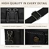 RAINSMORE Messenger Bags for Men Briefcase Waterproof Leather Laptop Bag 16 Inch Vintage Shoulder Satchel Bag for Work Office Business College Black #4