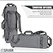 Savior Equipment Urban Takedown Bag Backpack Survival Gun Transportation Case Sling Pack, Deluxe Carrying Handle, w/Shoulder Straps Included, SW Gray