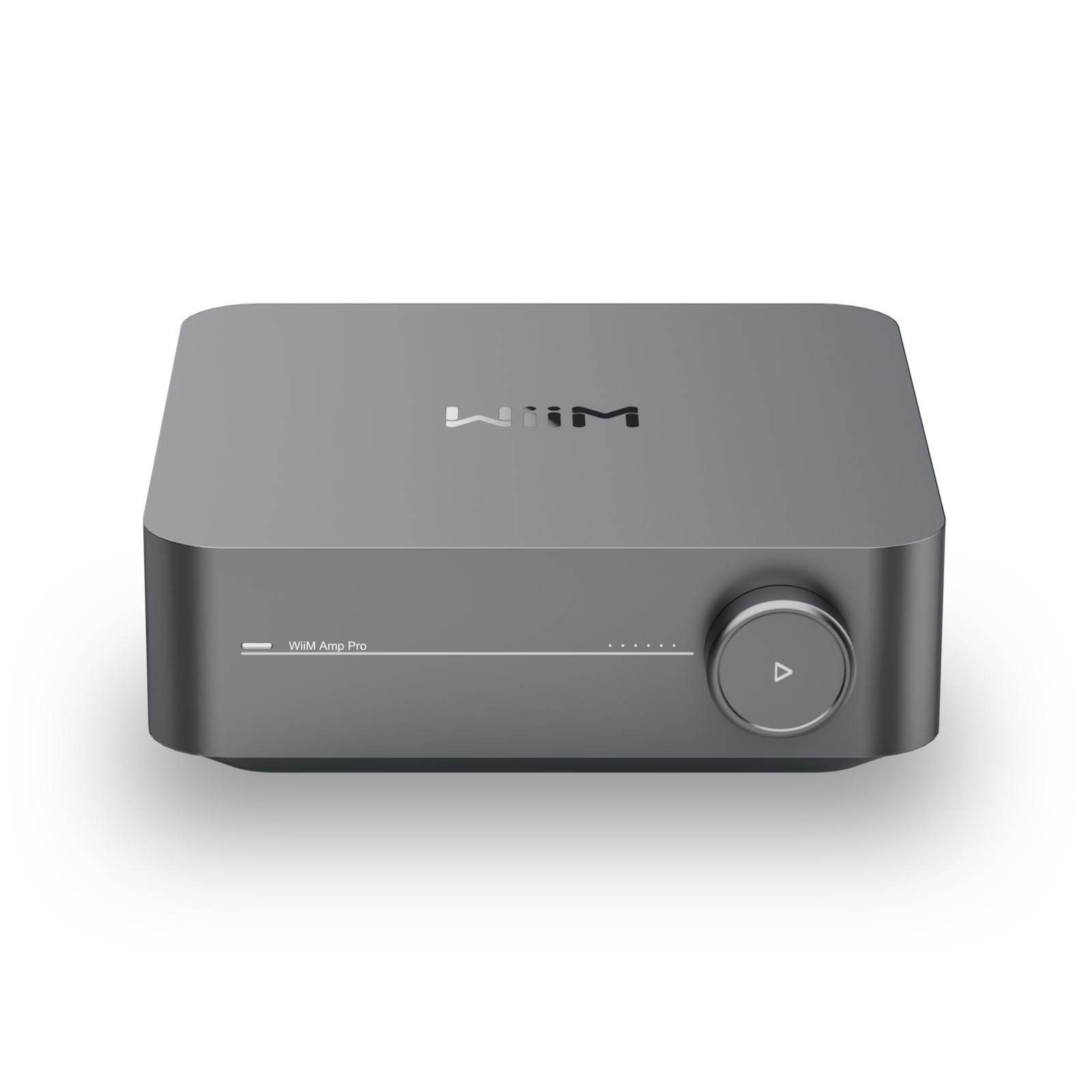 WiiM Amp Pro: Multiroom Streaming Amplifier | Compatible with Chromecast, Alexa | HDMI, Voice Control | Stream from Spotify, Amazon Music, Tidal & More - Dark Gray